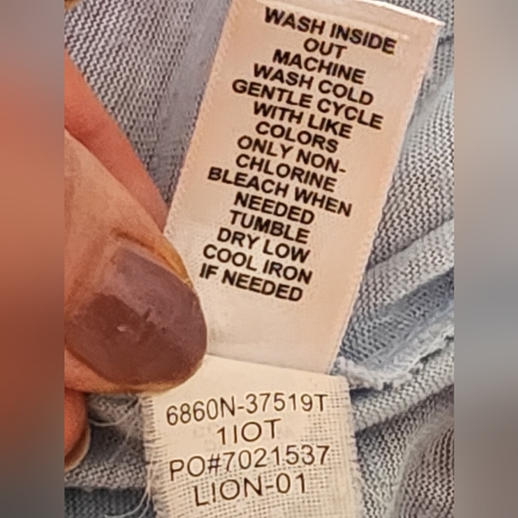 LRL Black Label Linen Blend Tunic Size XL - Picture 14 of 15